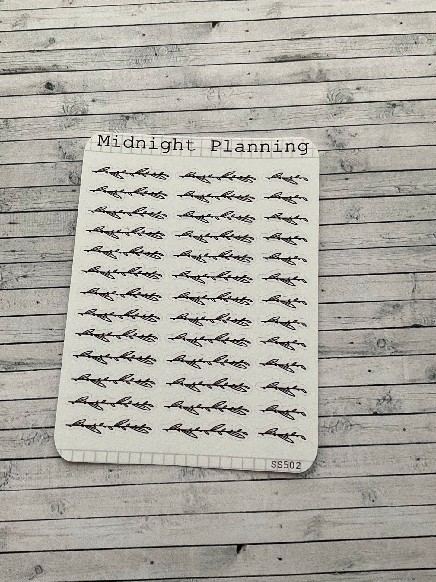 Leaf Separator Version Two, Functional and Handmade Planner Sticker Sheets