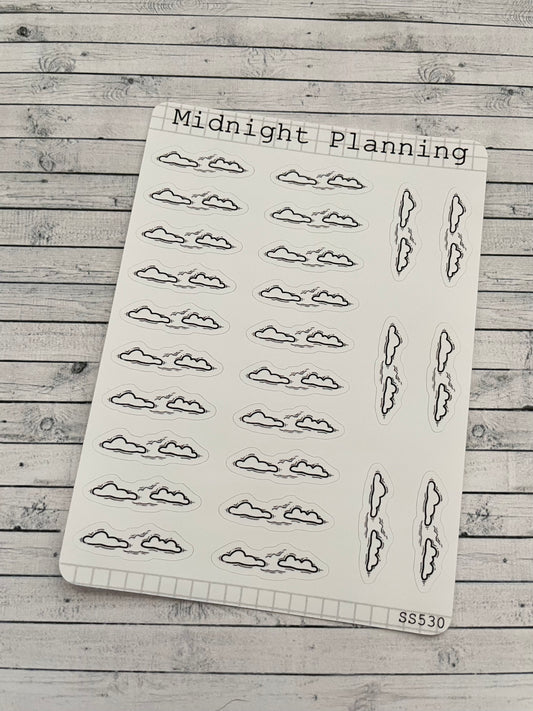 Star Separator, Functional and Handmade Planner Sticker Sheets