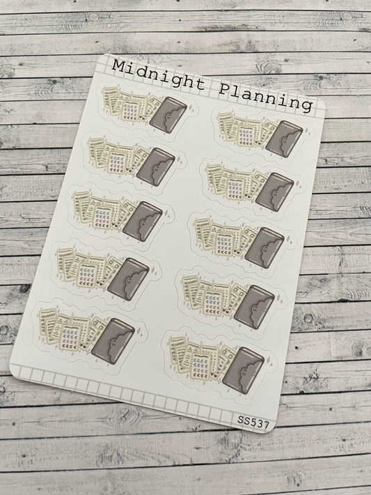Planner With Sticker Sheets, Functional and Handmade Stickers