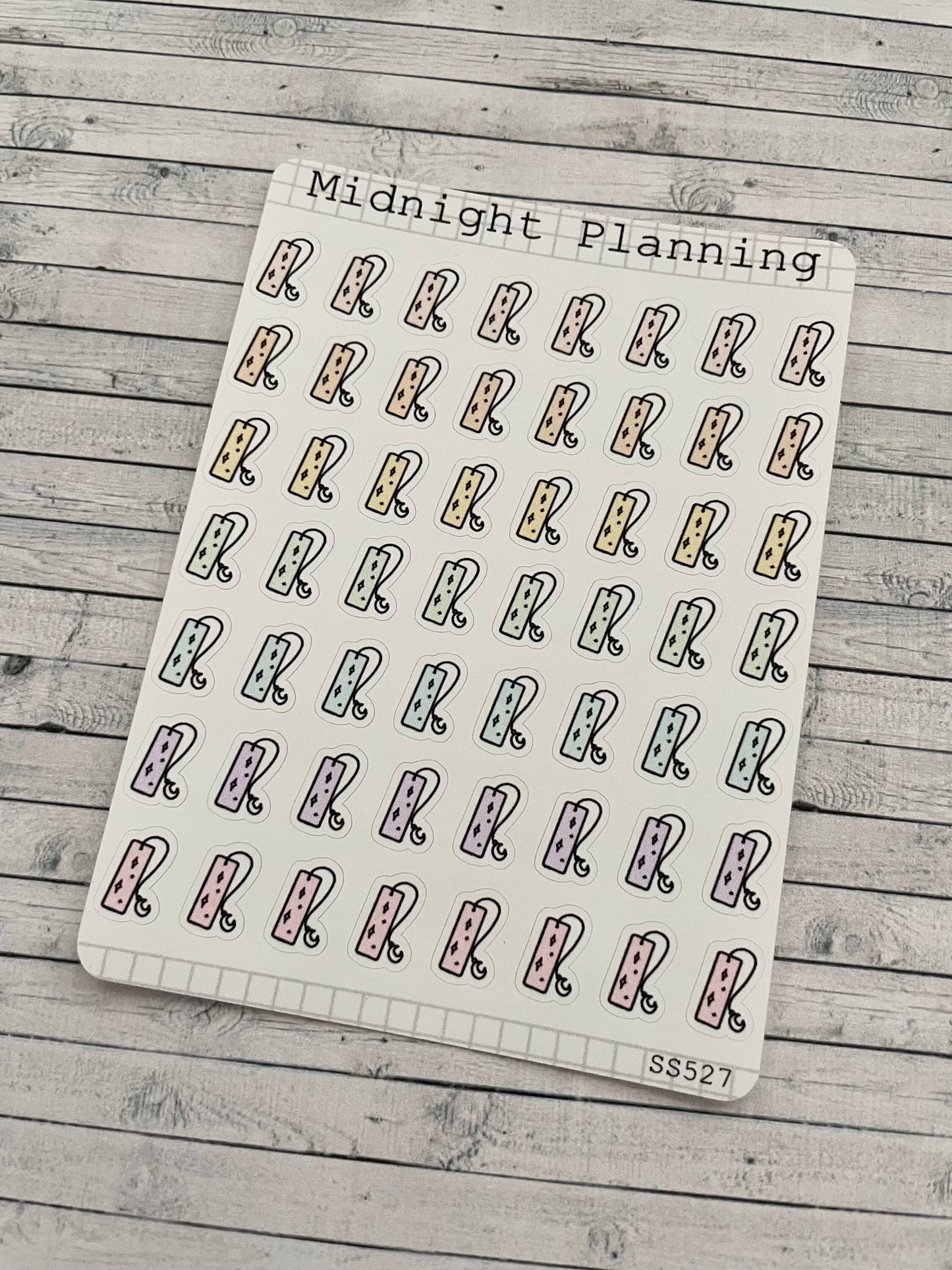 Bookmark, Reading, Functional and Handmade Stickers