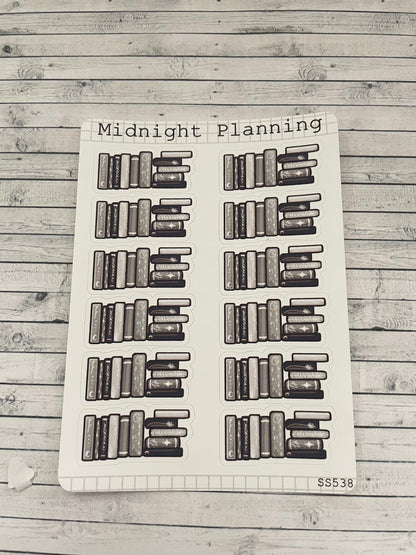 Book Stack Separator, Reading, Functional and Handmade Stickers