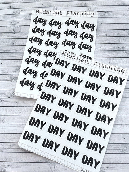 Day, Script Allocators and Titles That Are Functional and Handmade Planner Sticker Sheets