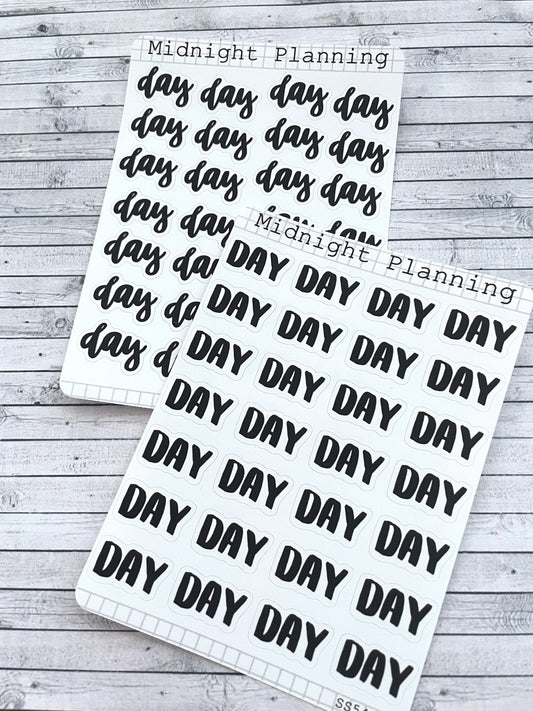 Day, Script Allocators and Titles That Are Functional and Handmade Planner Sticker Sheets