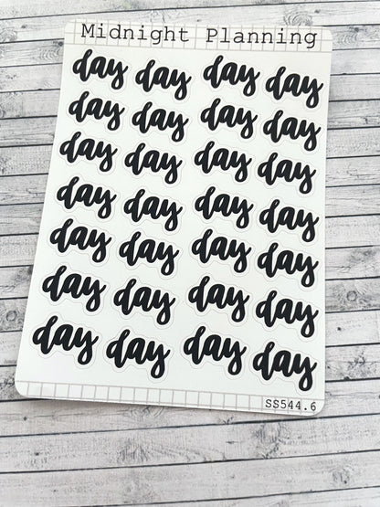 Day, Script Allocators and Titles That Are Functional and Handmade Planner Sticker Sheets