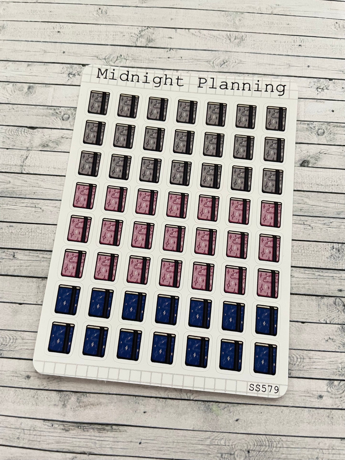 Mini Decorated Notebook Stickers, Functional and Handmade Planner Sticker Sheets