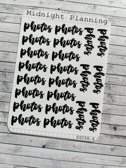 Photos, Script Allocators and Titles That Are Functional and Handmade Planner Sticker Sheets