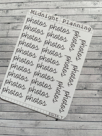 Photos, Script Allocators and Titles That Are Functional and Handmade Planner Sticker Sheets