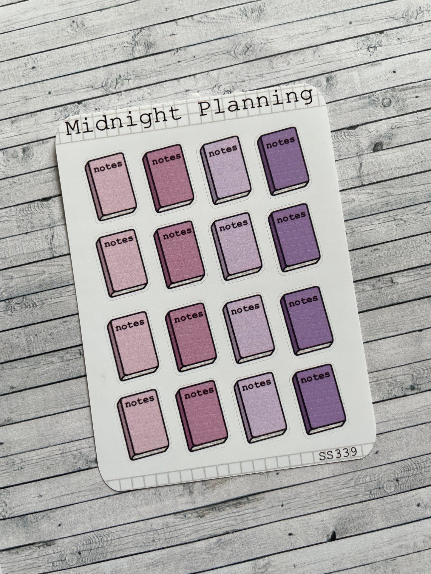 Note Book Inspired Stickers, Functional and Handmade Stickers