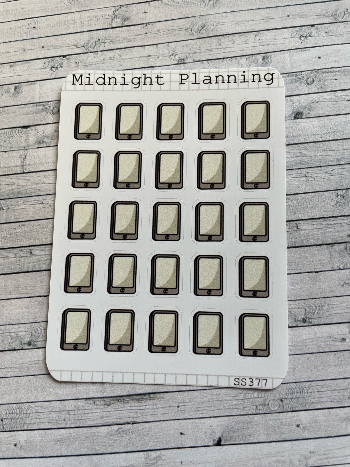 Kindle, E-Reader, Functional and Handmade Planner Sticker Sheets