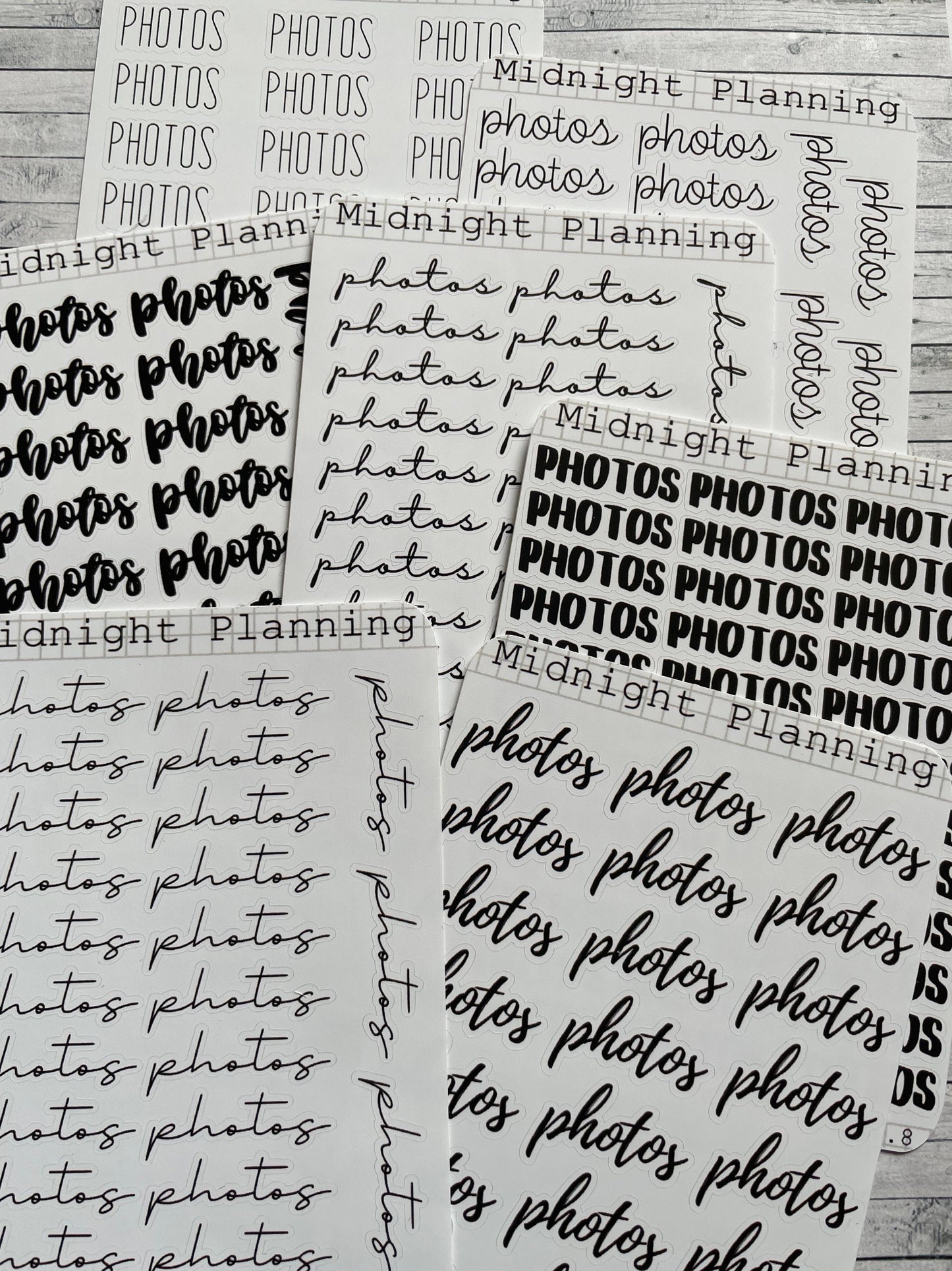 Photos, Script Allocators and Titles That Are Functional and Handmade Planner Sticker Sheets