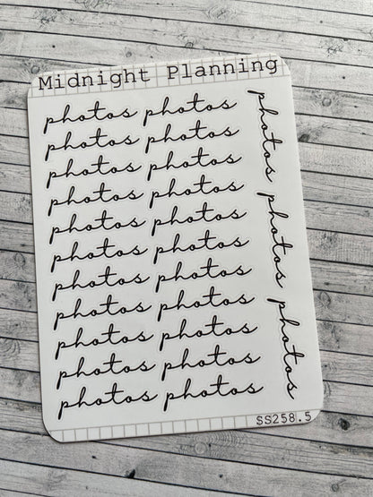 Photos, Script Allocators and Titles That Are Functional and Handmade Planner Sticker Sheets