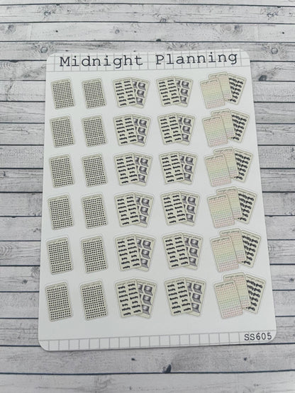 Sticker Sheet, Cute Plannner, That Are Functional and Handmade Planner Sticker Sheets
